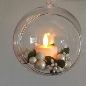 🕯Luminara🕯 Real Flame Effect Holiday Berry